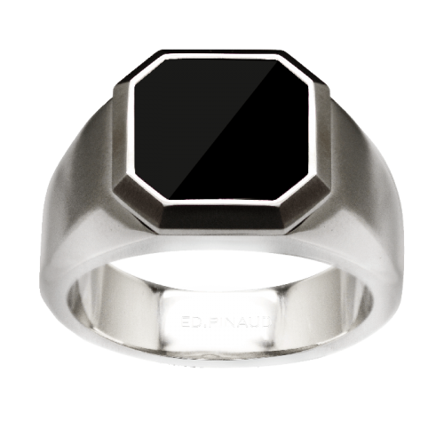 Ring Octogone Noir 054